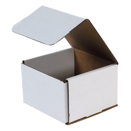 Bsc Preferred 6 x 6 x 4'' White Corrugated Mailers, 50PK BUY00026920